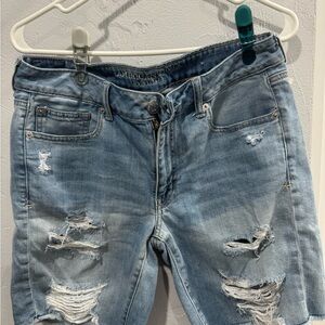American Eagle Outfitters Light Blue Denim Shorts